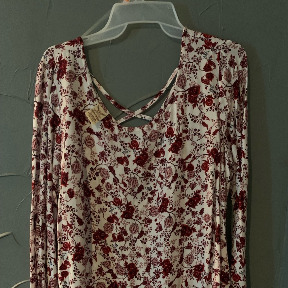 Flower pattern blouse